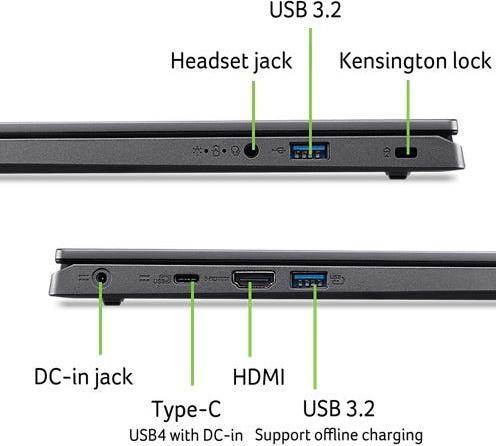 Immagine prodotto Acer Aspire 15 (15.60", AMD Ryzen 7 8840HS, 16 GB, 1000 GB, DE)