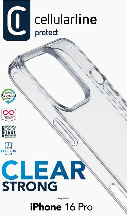 Image du produit Cellularline Clear Strong Case (Apple iPhone 16 Pro)