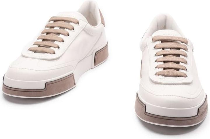 Produktbild Dolce & Gabbana portofino yatch sneakers in calfskin color white and dove grey (41)