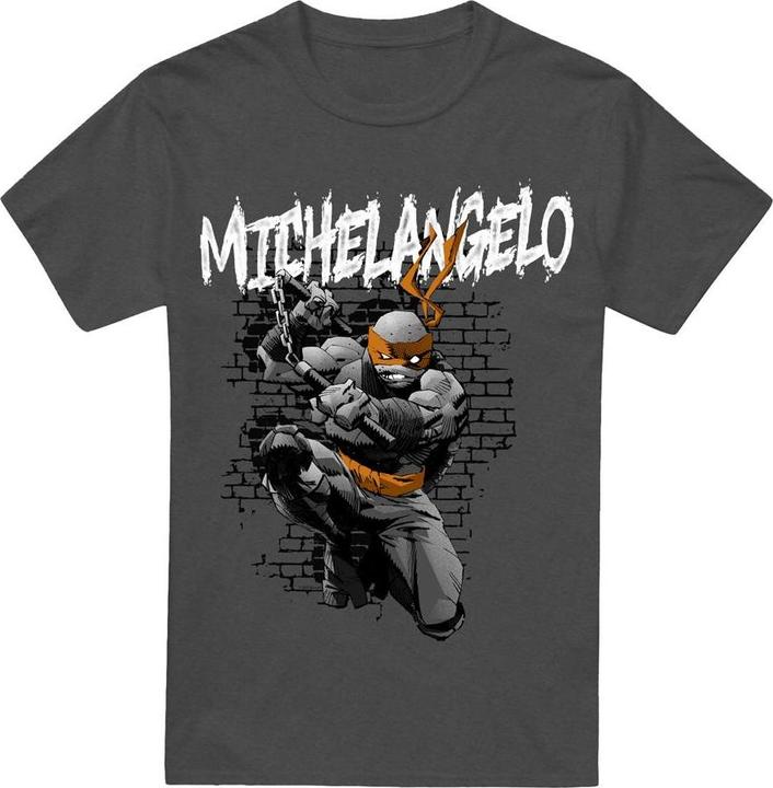 Immagine prodotto Teenage Mutant NT Maglietta Michelangelo Adulto Unisex (L)