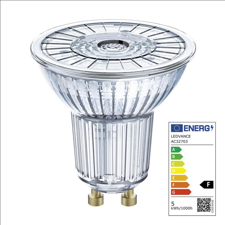Actual product image Osram LED base (GU10, 4.30 W, 350 lm, 5 x, F)