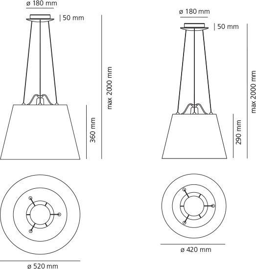 Image du produit Artemide Tolomeo Mega Terra diffuseur en satin ø42cm (E27)