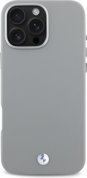 Actual product image BMW BMHMP16X23PUFWG iPhone 16 Pro Max 6.9" szary/grey hardcase Sign Full Wrapped Metal MagSafe (Apple iPhone 16 Pro Max)