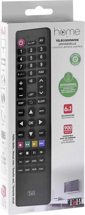 Immagine prodotto T'nB Telecomando universale 6 in 1 (Telecomando universale, Infrarossi)