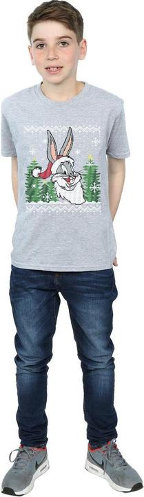 Actual product image Looney Tunes Boys Bugs Bunny Christmas Fair Isle T-Shirt (152, 158)