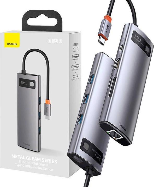 Produktbild Baseus Metal Gelam Series (USB-C, 8 Ports)