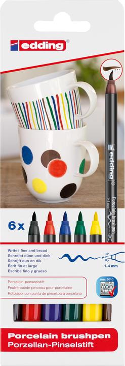 Produktbild Edding Filzstift (Multicolor, 4 mm, 6 x)