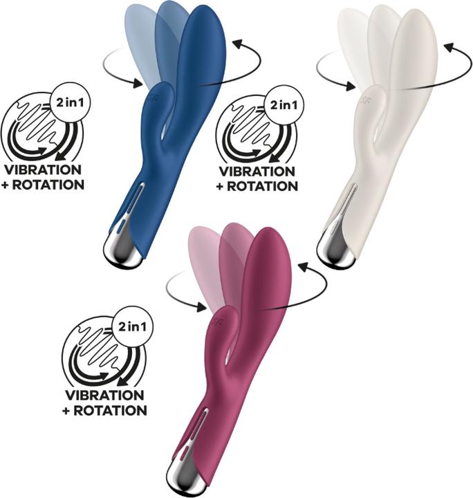 Image du produit Satisfyer Spinning Rabbit 1 Stimulation Clitoridienne Et G-Spot Beige