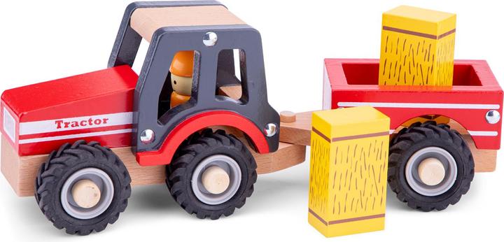 Produktbild New Classic Toys Traktor mit Anhänger - Heuhaufen