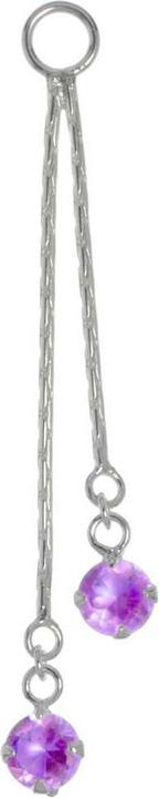 Image du produit Bijouteria Pendentif de piercing ventre (Cristallin, Argent 925)