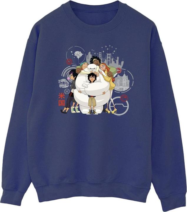 Immagine prodotto Disney Big Hero 6 Baymax Group Hug Felpa Uomo (L)