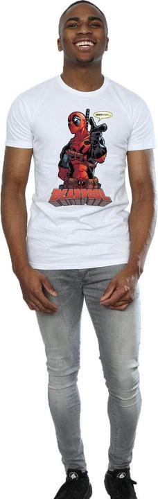 Actual product image Deadpool Mens Hey You Cotton T-Shirt (XXL)