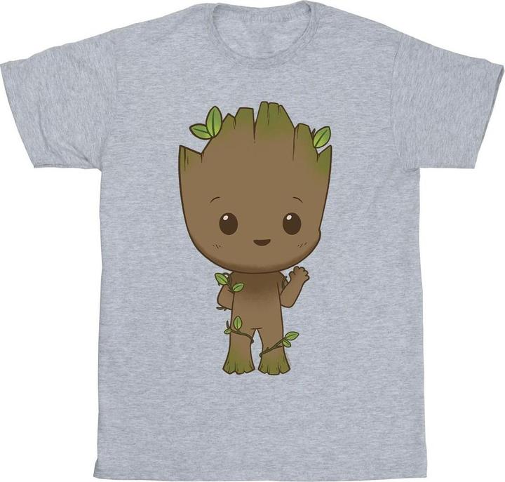 I Am Groot Chibi Wave Pose TShirt Mädchen