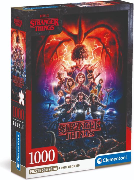 Actual product image Clementoni CLE Puzzle 1000 Compact Netflix StrangerThin.39713 (1000 pieces)
