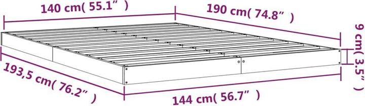 Produktbild VidaXL Burr (140 x 190 cm)