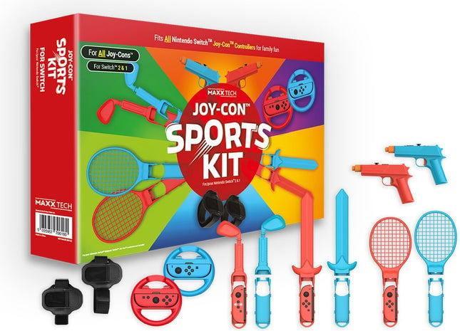 Image du produit Maxx Tech - Joy-Con Sports Kit for Nintendo Switch 2/1 (Switch 2)
