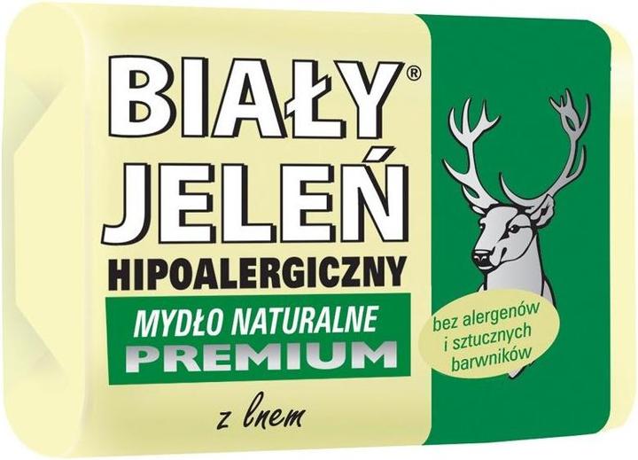 Actual product image Biały Jeleń White Deer Daily Care Natural traditionally brewed soap in bar packaging 100g (Soap lotion)