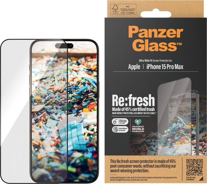 Produktbild PanzerGlass Re:fresh (1 Stück, Apple iPhone 15 Pro Max)