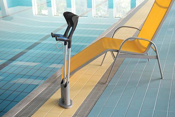 Immagine prodotto Sahag Stampella/supporto in alluminio grigio per 1 coppia