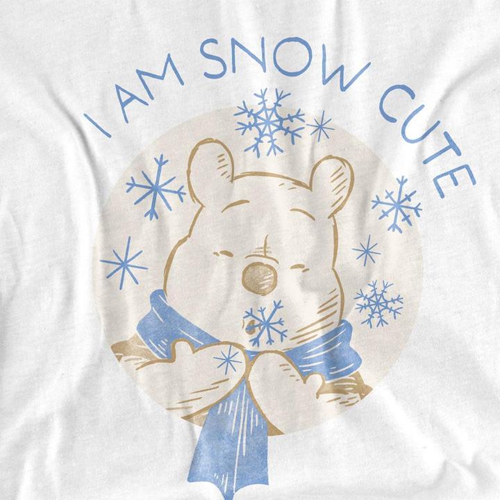 Actual product image Winnie the Pooh Unisex Adult I Am Snow Cute T-Shirt (XL)