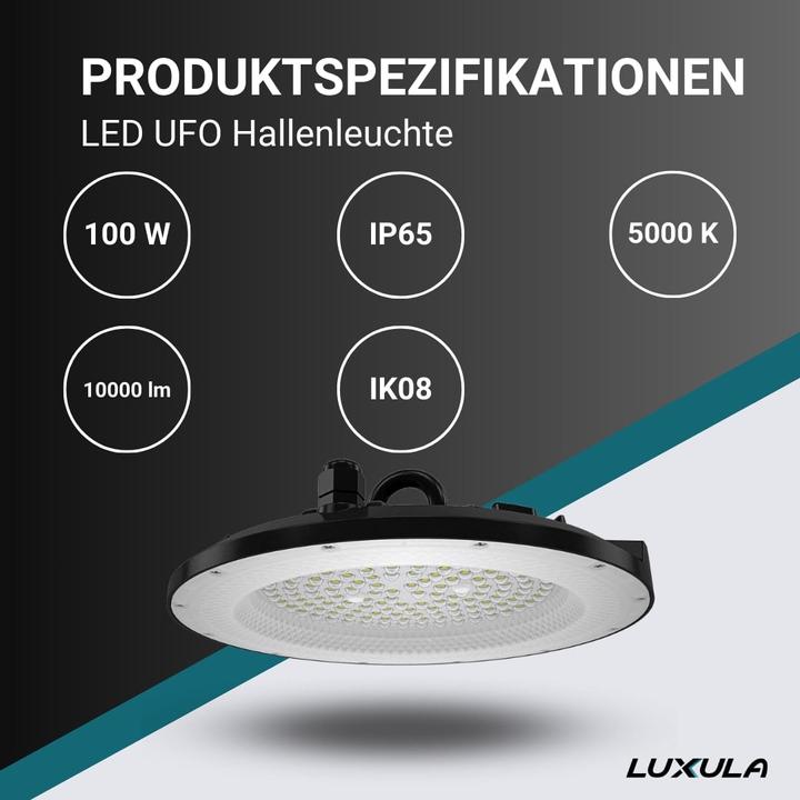 Actual product image Luxula LED highbay light (10000 lm)