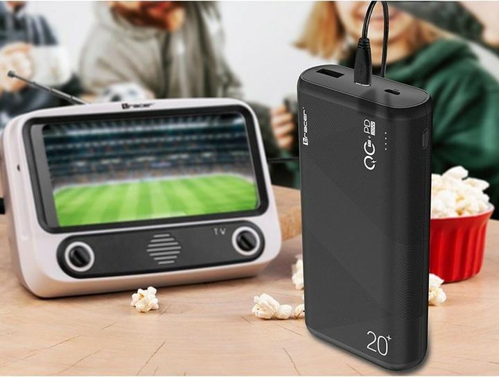 Actual product image Tracer Rechargeable battery 20000mAh QC3.0-PD20W (20000 mAh, 20 W, 74 Wh)