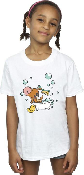 Actual product image Tom & Jerry Girls Bath Time Cotton T-Shirt (140, 146)