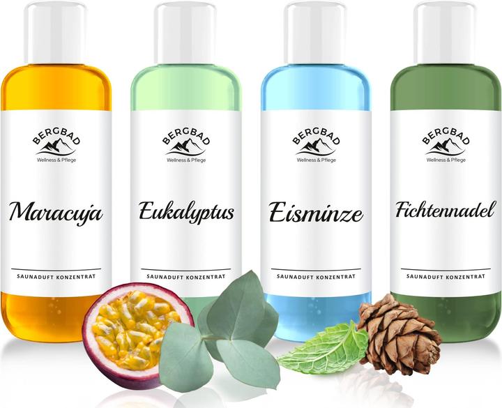 Immagine prodotto Bergbad Set di infusi per sauna 4 x 250 ml
