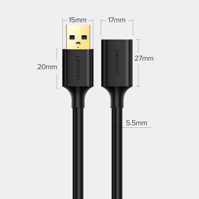 Actual product image Ugreen USB A — USB A (2 m, USB 3.0)