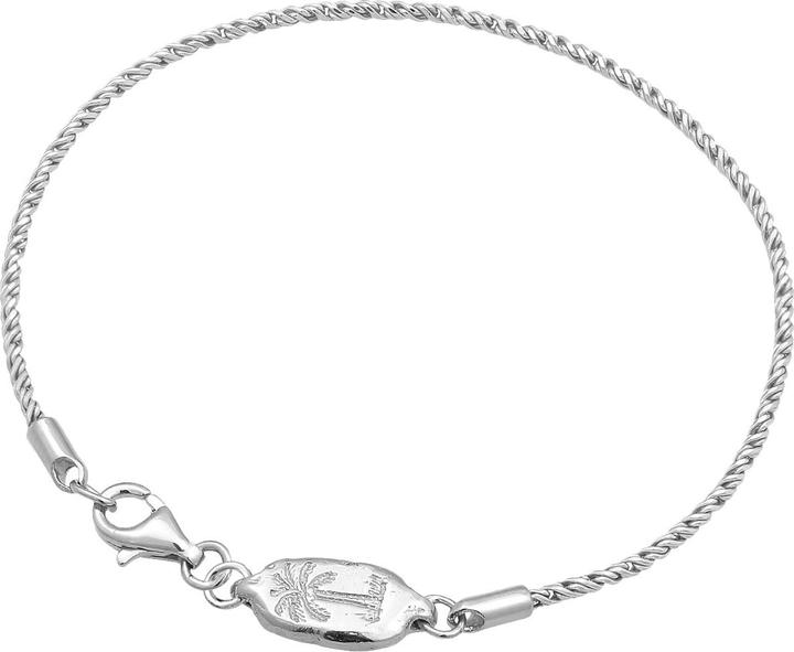Haze & Glory Armband Herren Kordelkette - Paradise 925 Silber oxidiert