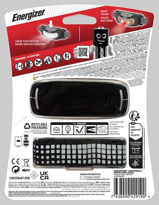 Immagine prodotto Energizer Universale Plus (100 lm)