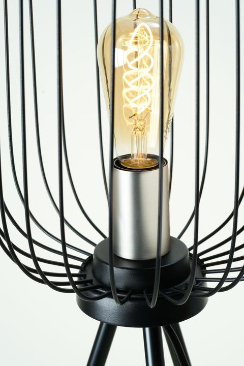 Produktbild Amare Stehlampe Dreibein Vintage Standlampe Metall mit silbernem Fitting
