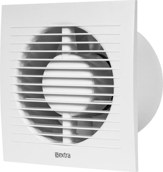 Euro3plast Badkamerventilator 125 mm WIT met TIMER en VOCHTSENSOR - EE125HT
