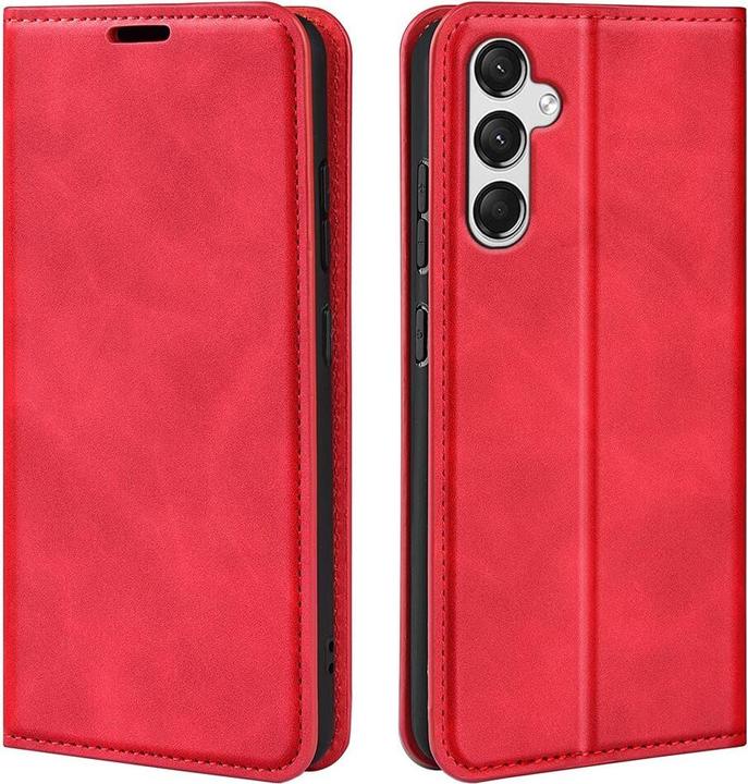 Cover-Discount Galaxy A25 5G - Stand Flip Case Hülle rot (Samsung Galaxy A25 5G)