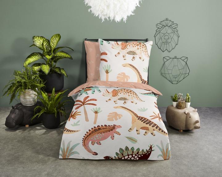 Immagine prodotto Good Morning Dino (Set di biancheria da letto, 140 x 200 cm, 70 x 90 cm)
