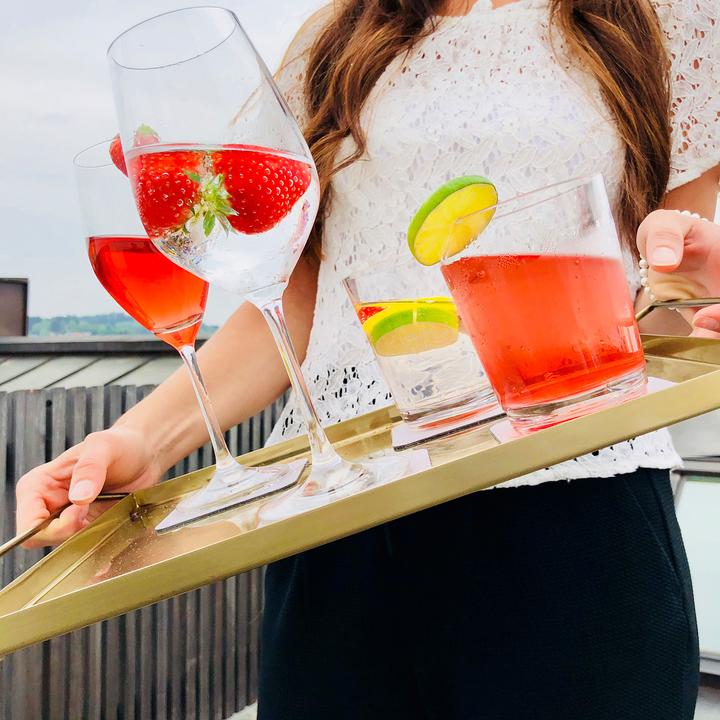 Actual product image Silwy Outdoor Champagne Glass Crystal Glasses Set of 2 (20 cl, 2 Glasses, Champagne glasses)