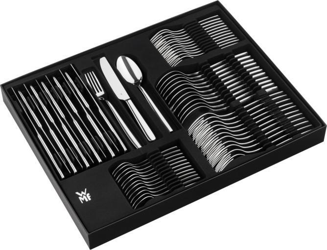 Produktbild WMF Besteck Besteckset 12 Personen Palma 60tlg Monobloc-Messer Edelstahl poliert (60 Stück, Besteck Set)