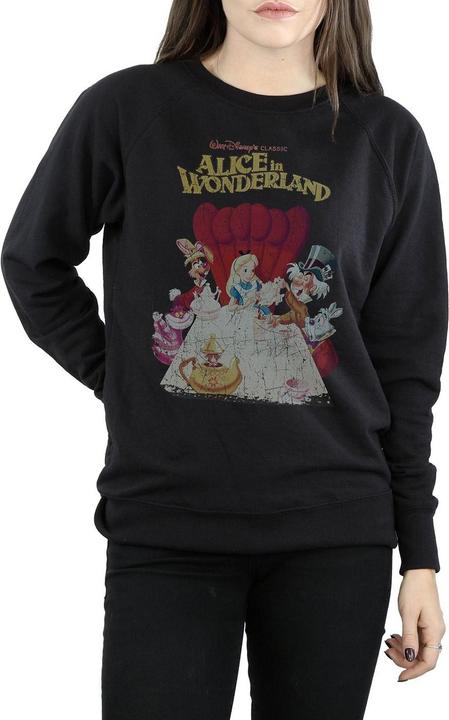 Image du produit Alice In Wonderland Poster Rétro Sweat-shirt en coton (XXL)