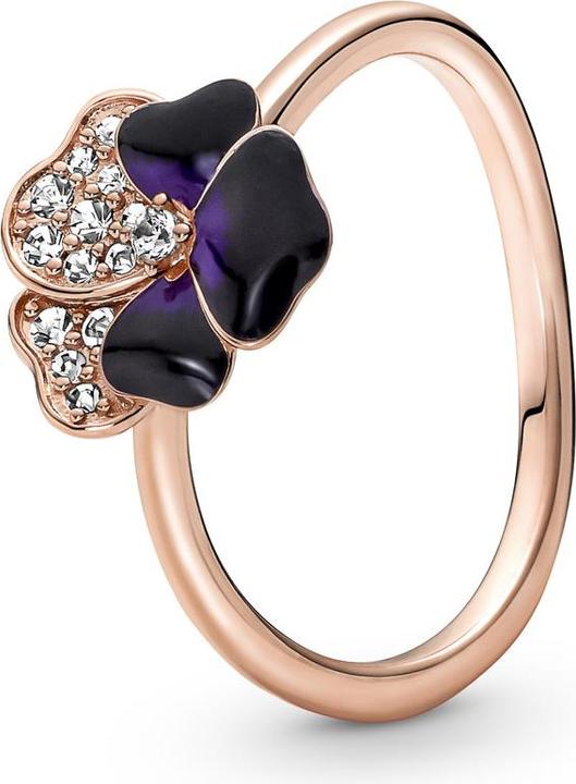 Produktbild Pandora Ring violettes Stiefmütterchen (52)