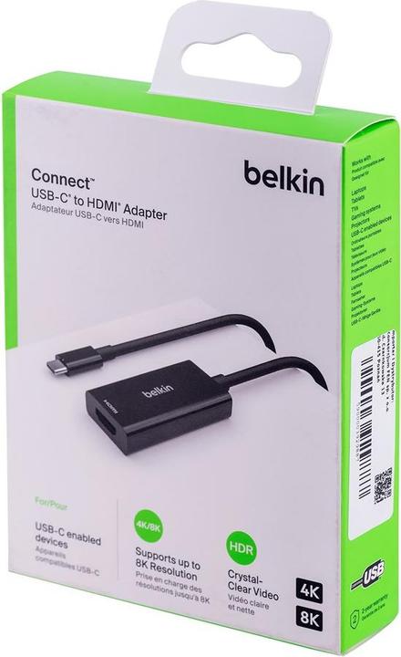 Produktbild Belkin HDMI (Typ A) — USB Typ C (HDMI, USB Typ-C, 19 cm)