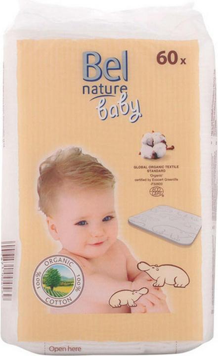 Bel Cosmetic NATURE ECOCERT maxi discos bebé algodón 100% orgánico 60 pz