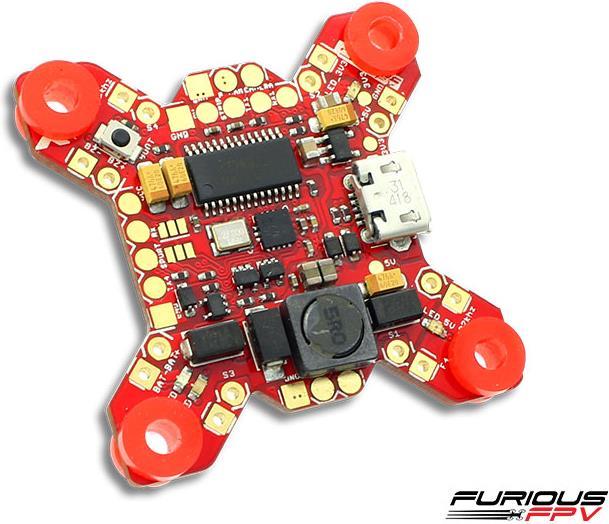 Actual product image FuriousFPV Fortini F4 OSD 32Khz Flight Controller Rev.3