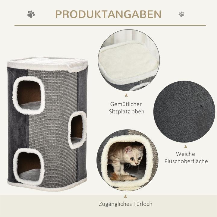 Produktbild Jamb Katzenkratzbaum (74 cm, Grau, Weiss)