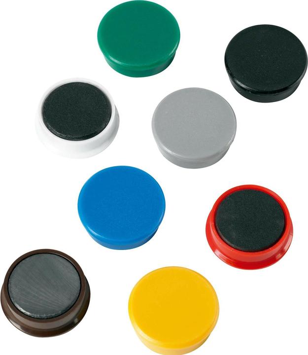 Alco Krachtmagneten 38mm geassorteerde kleuren 10 st/verpakking (10 x)