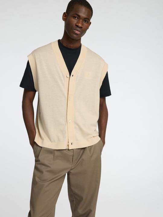 Image du produit Selected Homme Gilet tricoté 100% laine mérinos (M)