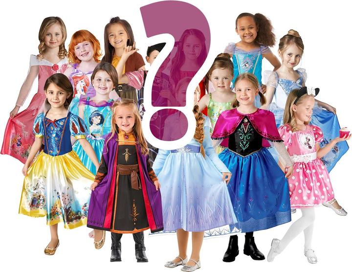 Produktbild Rubies Disney Mystery Box für Mädchen mit 3 Überraschungskostümen (134, 140)