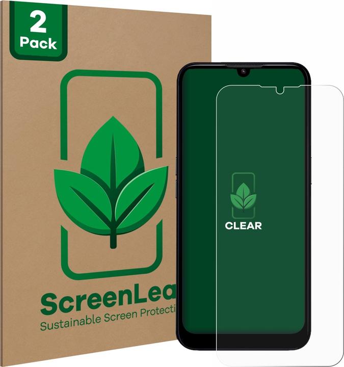 Produktbild ScreenLeaf Schutzfolie nachhaltiger Displayschutz Displayschutzfolie Folie Klar Transparent (2 Stück, Doro 8200)