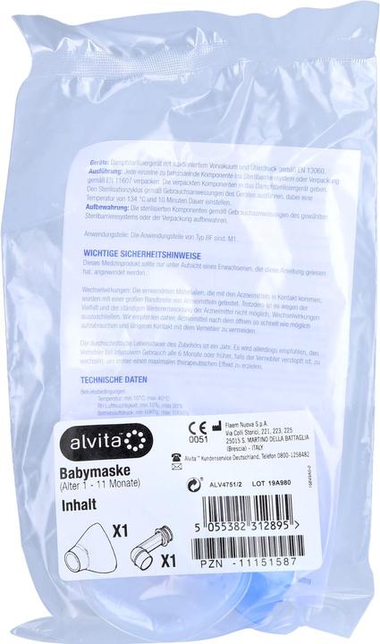 Alvita Baby mask Inh T2000, 1 pc