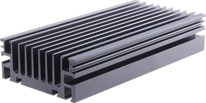 Actual product image Rs Pro Heat sink for universal rectangular aluminium 0.9°C/W, 200mm x 96mm x 40mm, clip mounting