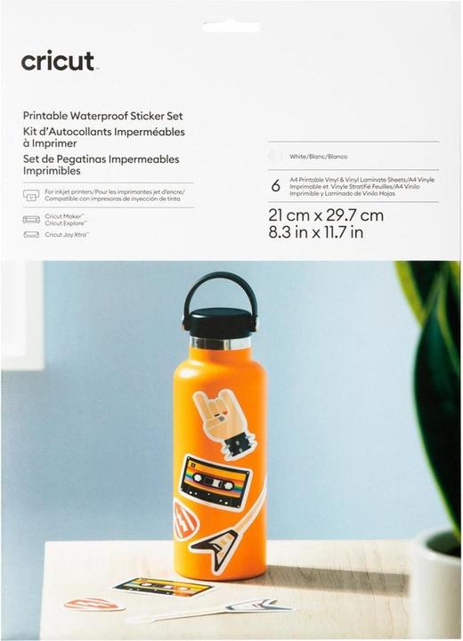 Produktbild Cricut Stickerpapier Joy Xtra A4, 6 Bogen, Weiss (6 x)